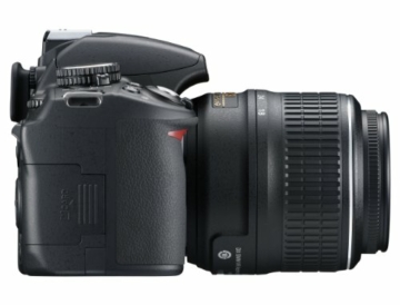 Nikon D3100 SLR-Digitalkamera (14 Megapixel, Live View, Full-HD-Videofunktion) Kit inkl. AF-S DX 18-55 VR Objektiv schwarz - 5