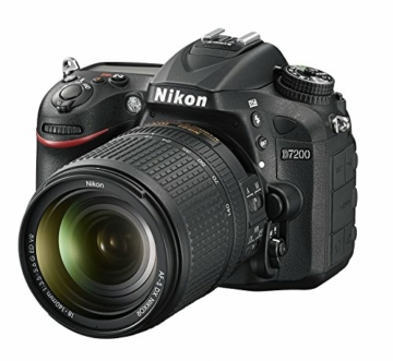 Nikon D7200 (24 Megapixel, 8 cm (3,2 Zoll) LCD-Display, Wi-Fi, NFC, Full-HD-Video) Kit inkl. AF-S DX Nikkor 18-140 mm 1:3,5-5,6G ED VR Objektiv - 1